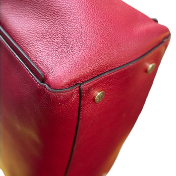 Michael Kors Burgundy Large Leather Tote - Picture 12 of 16